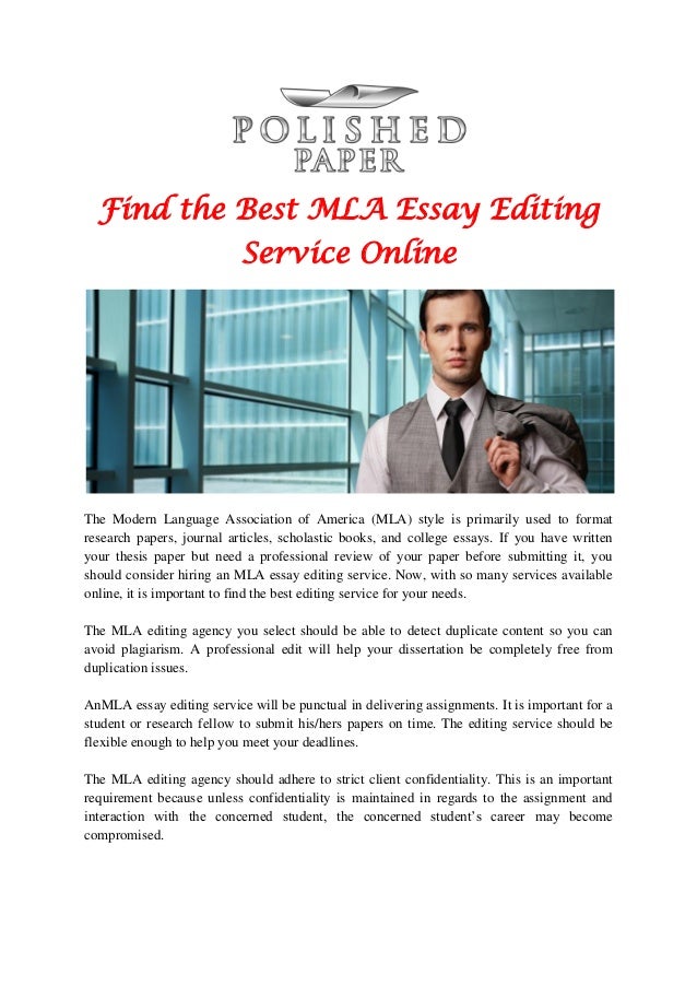 College essays editing service